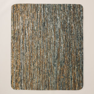 Brown and black abstract painting sherpa blanket