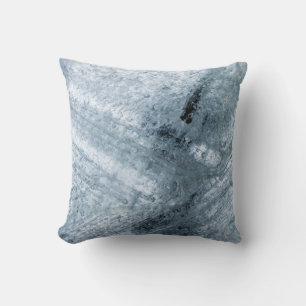 Brown and black abstract painting throw pillow