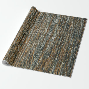 Brown and black abstract painting wrapping paper