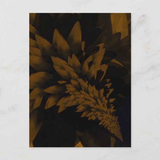Brown and Black Bloom Postcard (Front)