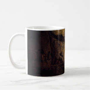 BROWN AND BLACK CAVE PAINTING COFFEE MUG