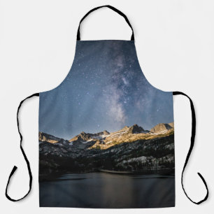 BROWN AND BLACK MOUNTAIN UNDER GRAY CLOUDY SKY APRON