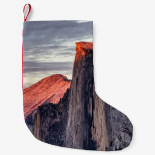 BROWN AND BLACK ROCK FORMATIONS SMALL CHRISTMAS STOCKING