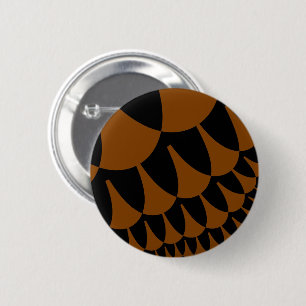 Brown and Black Scales 2 Inch Round Button
