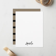 Brown and black stripes pattern personalized