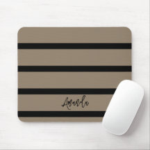 Brown and black stripes pattern personalized