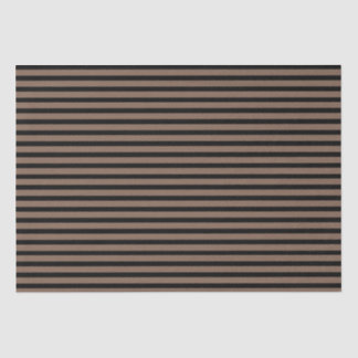 Brown and Black Stripes Tissue Paper