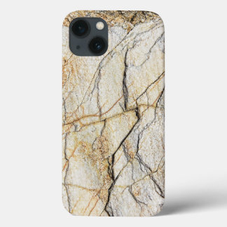 Brown and Black Textured Mable Stone iPhone 13 Case