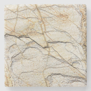 Brown and Black Textured Mable Stone Coaster