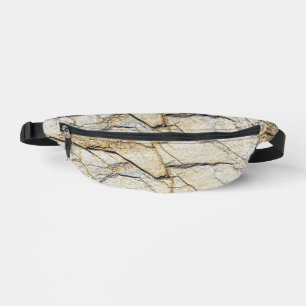 Brown and Black Textured Mable Stone  Fanny Pack