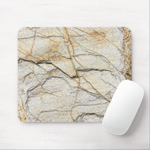 Brown and Black Textured Mable Stone  Mouse Pad