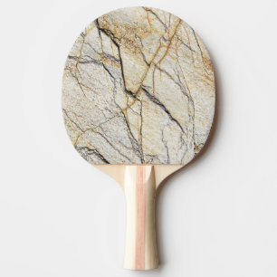 Brown and Black Textured Mable Stone Ping Pong Paddle
