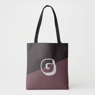 Brown and black  tote bag