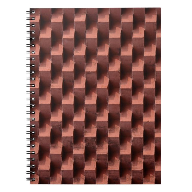 Brown and black wooden board notebook (Front)