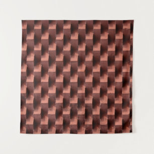 Brown and black wooden board tapestry