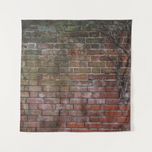 Brown and black wooden board tapestry