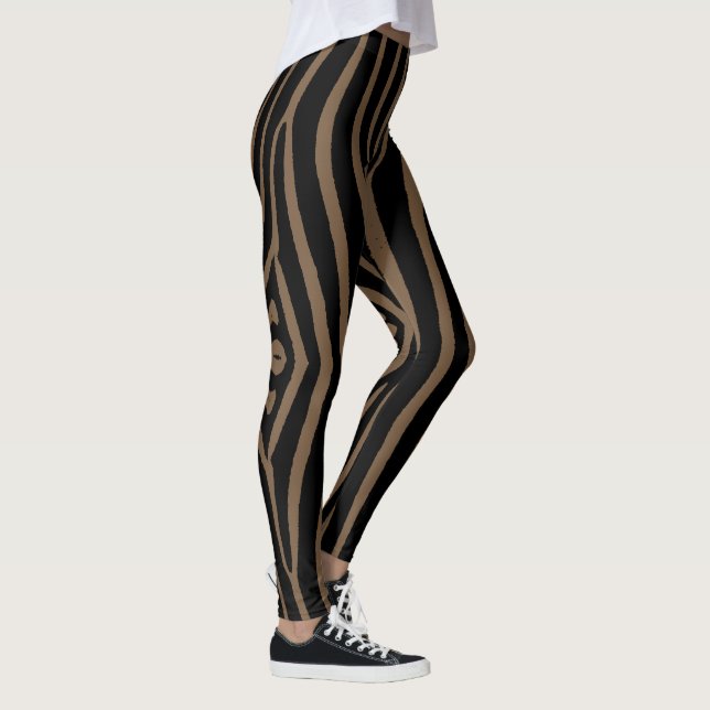 Brown and black zebra print  leggings (Right)