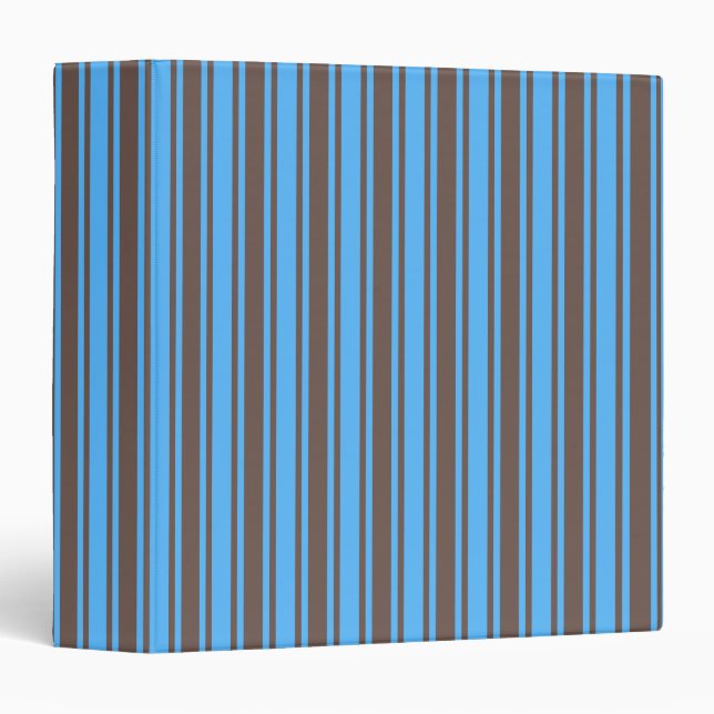 Brown and blue candy stripes binder (Front/Spine)