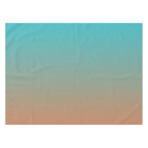 Brown and blue ombre tablecloth