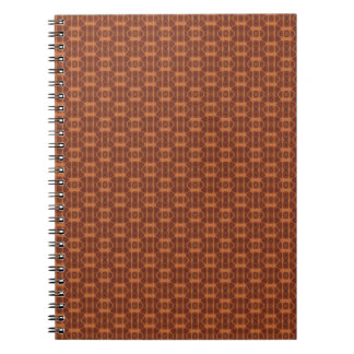 Brown and Copper Colour Pattern Spiral Notebook. Notebook