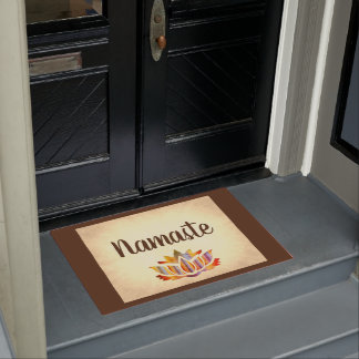 Brown and Cream Namaste Doormat