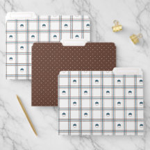Brown and Cyan Half Circle Plaid Pattern