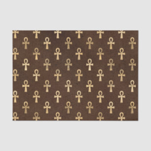 Brown and Gold Egyptian Symbol Tissue Paper