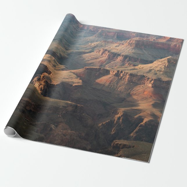 BROWN AND GRAY ROCK FORMATION WRAPPING PAPER (Unrolled)
