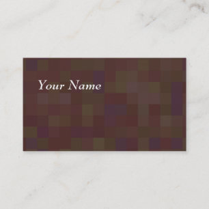 Brown and Green Abstract Pattern. Business Card