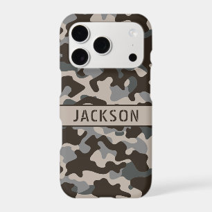 Brown and Grey Camouflage Personalized