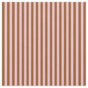 Brown and Pink Coloured Pattern of Stripes Fabric