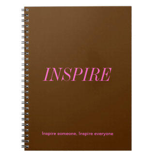 Brown and Pink Notebook