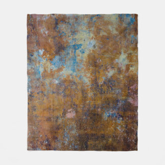 Brown and pink wooden surface fleece blanket