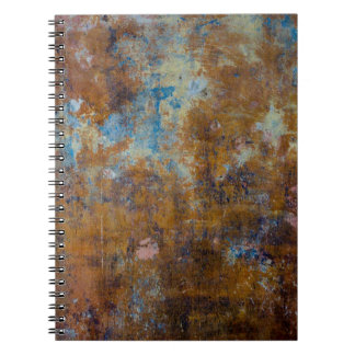 Brown and pink wooden surface notebook
