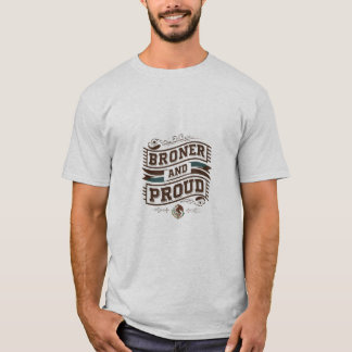 "Brown and Proud Mexican Eagle Banner T-Shirt" T-Shirt