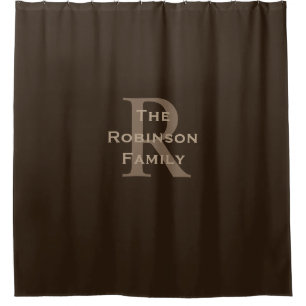 Brown and Tan Name Monogrammed