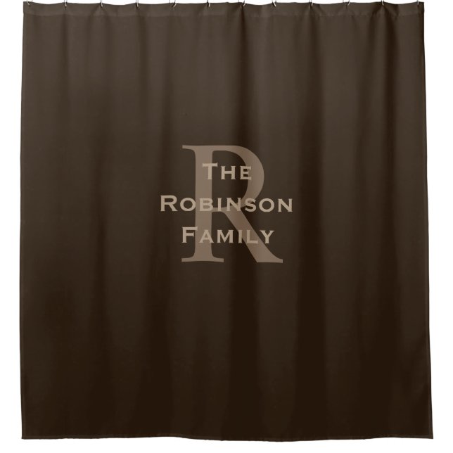 Brown and Tan Name Monogrammed  (Front)