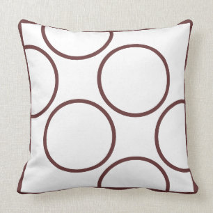 brown and teal modern pillow