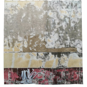 Brown and white abstract painting