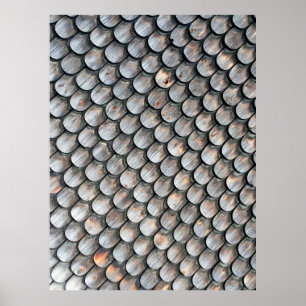 Brown and white ceramic tile poster