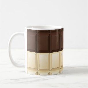 Brown And White Chocolate Coffee Mug