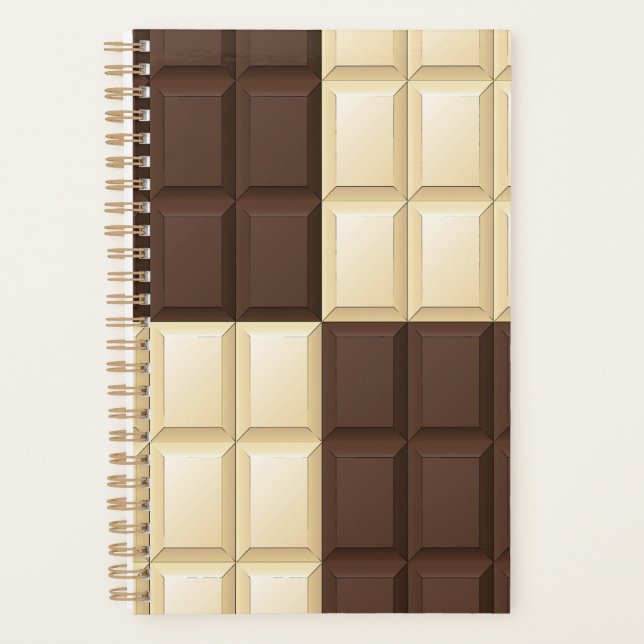 Brown And White Chocolate Planner (Front)