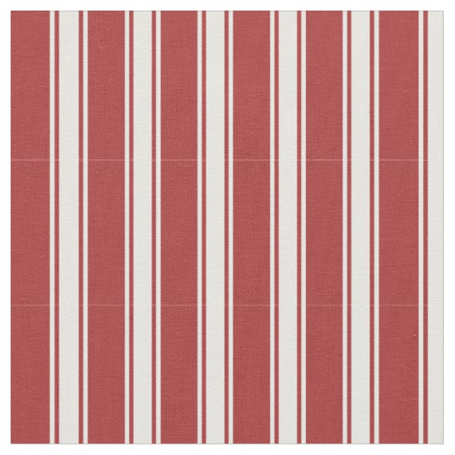 Brown and White Coloured Stripes/Lines Pattern Fabric (Close Up)