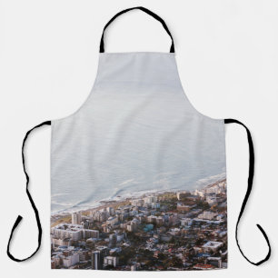 BROWN AND WHITE CONCRETE BUILDINGS APRON