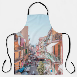 BROWN AND WHITE CONCRETE BUILDINGS APRON