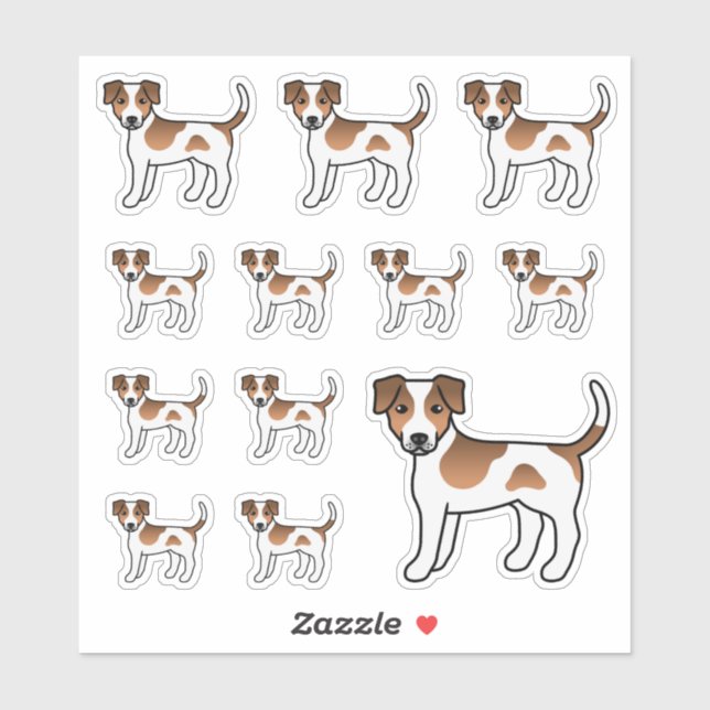 Brown And White Danish-Swedish Farmdog Cute Dogs (Sheet)