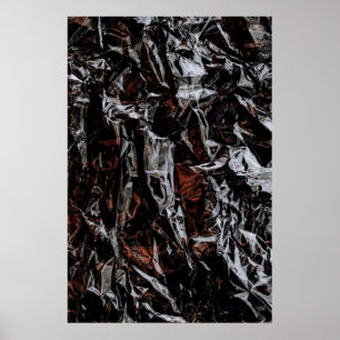 Brown and white dried leaves poster