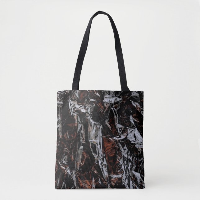 Brown and white dried leaves tote bag (Front)