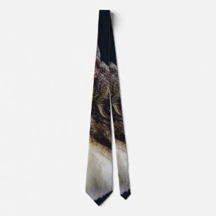 Brown and White Dutch Rabbit Tie