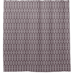 Brown and white geometric ornament pattern